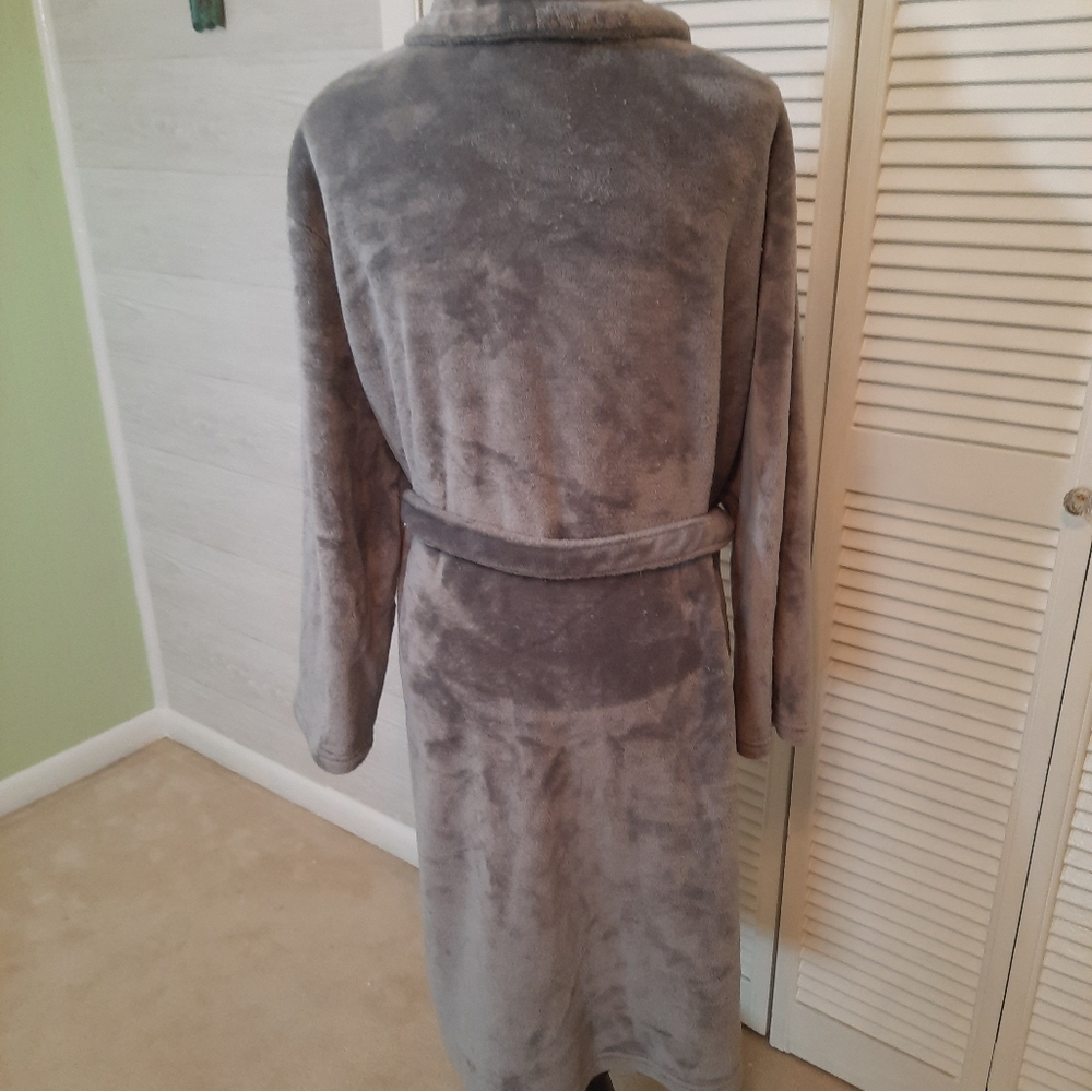 Head super soft gray robe one size fits most *S - Picture 3 of 6